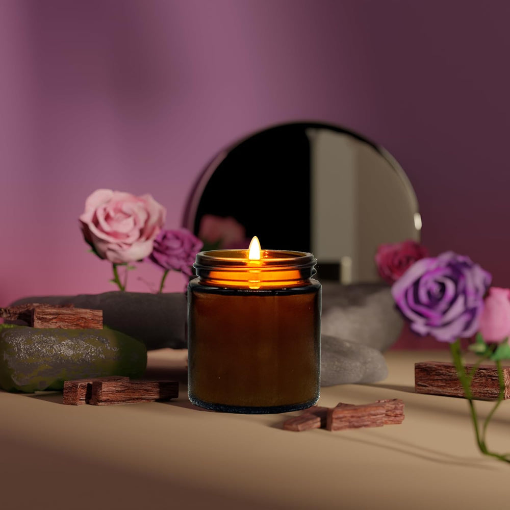 Veiuwa mini soy candle provides long-lasting aroma for small rooms