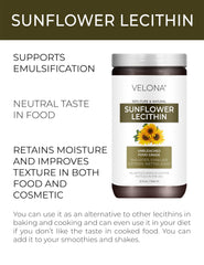 Velona Lecithin acts as emulsifier to blend oils in dressings and sauces