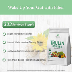 VELOTO Inulin Powder dissolves smoothly in water with no gritty aftertaste.