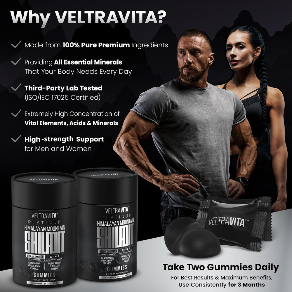 VeltraVita Tongkat Ali for men supports vitality and stamina