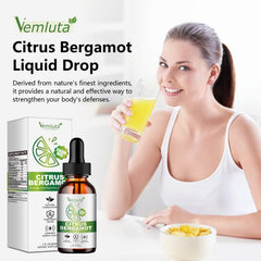 Vemluta Daily drops energy-boost serving as part of routine.