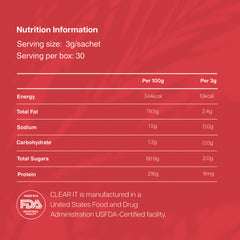 Ventamin Clear It offers a berry taste and easy daily habit.