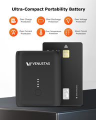 Venustas 36Wh battery pack powers quick warmth for travel moments.
