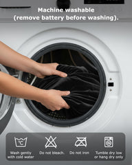 Venustas includes heated shawl, battery, and charging cable for ready-to-use warmth.