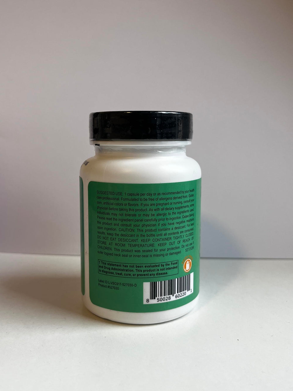 Packaging image showing 30 capsules in a bottle for on-the-go use.