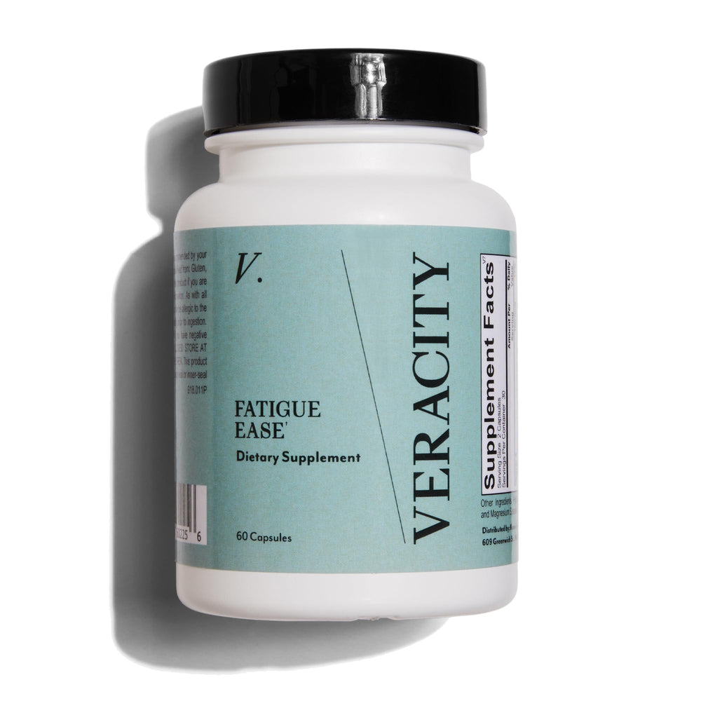 Veracity SelfCare Fatigue Ease bottle front showing energy support blend