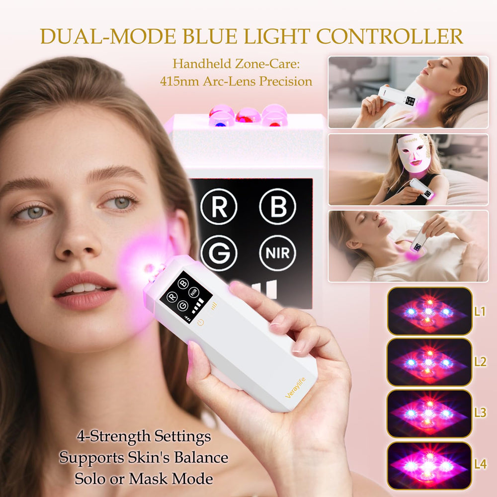 Veraylife detachable blue light controller enables targeted oil-control in zones