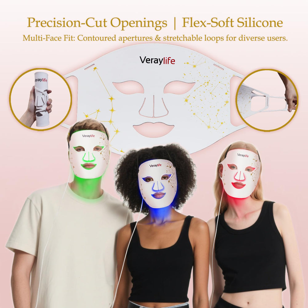 Veraylife ergonomic adjustable head strap for even weight distribution.