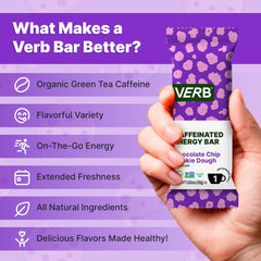 Verb Caffeinated Energy Bar gluten-free oats and almond butter highlight healthy snack option