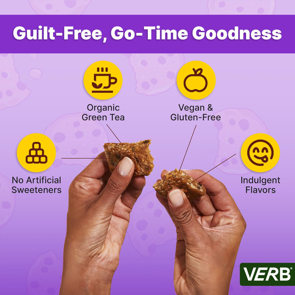 Verb Caffeinated Energy Bar on-the-go usage, ideal for work, study, or travel