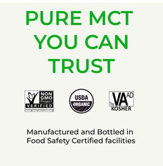 USDA Organic label on the Verdana MCT Oil bottle