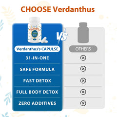Verdanthus 31-in-1 Detox USA-made promise signaling trusted quality