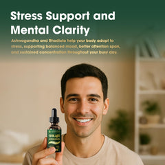 VERDEVITALIS 8in1 blend with ashwagandha and cordyceps highlighted for balance.