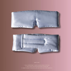 Verena Silk Eye Mask breathable silk keeps skin comfortable during daytime rest.