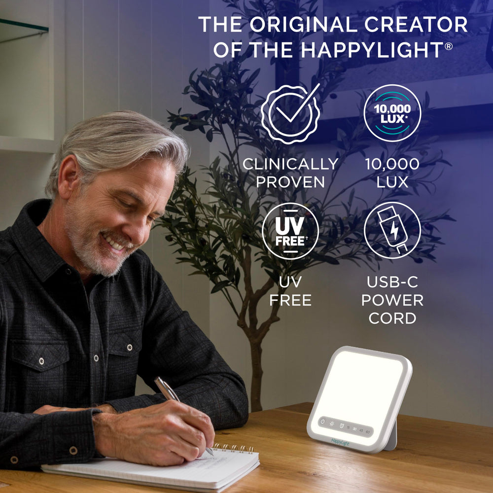 Verilux HappyLight Mini UV-free LED light for safe daily sessions