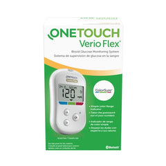 Verio-Flex meter front view for quick glucose checks on the go.