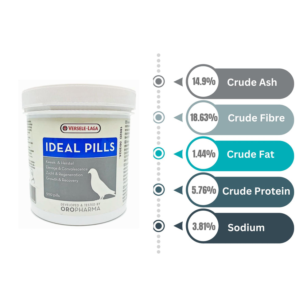 Versele-Laga Ideal Pills pigeons daily-use scene for supplementation