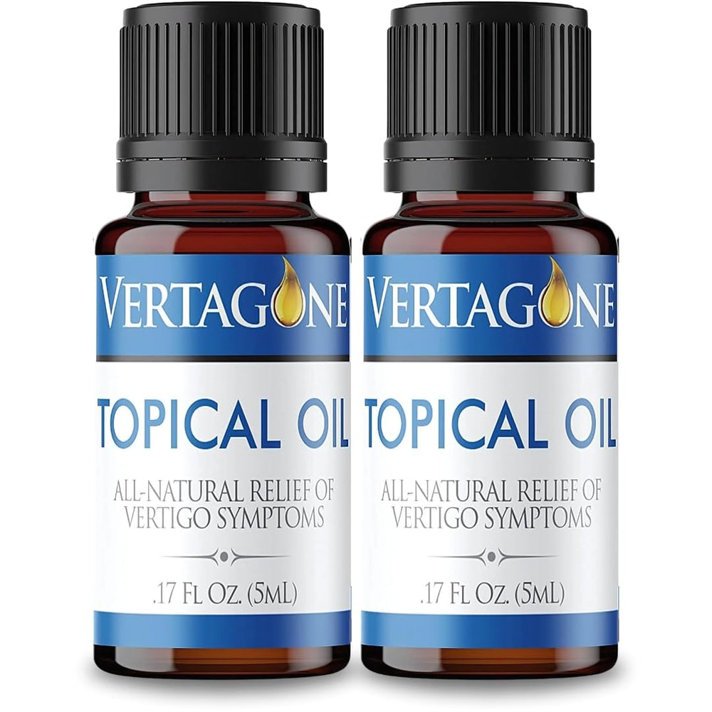 Vertagone Topical Oil behind-the-ear application for vertigo relief.