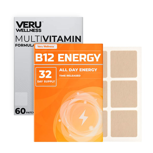 Veru Wellness Bariatric Patch packaging showing convenient post-surgery nutrient delivery