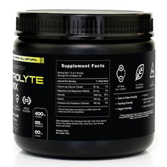 VERUS NUTRITION electrolytes bottle packaging is recyclable for eco-conscious users.