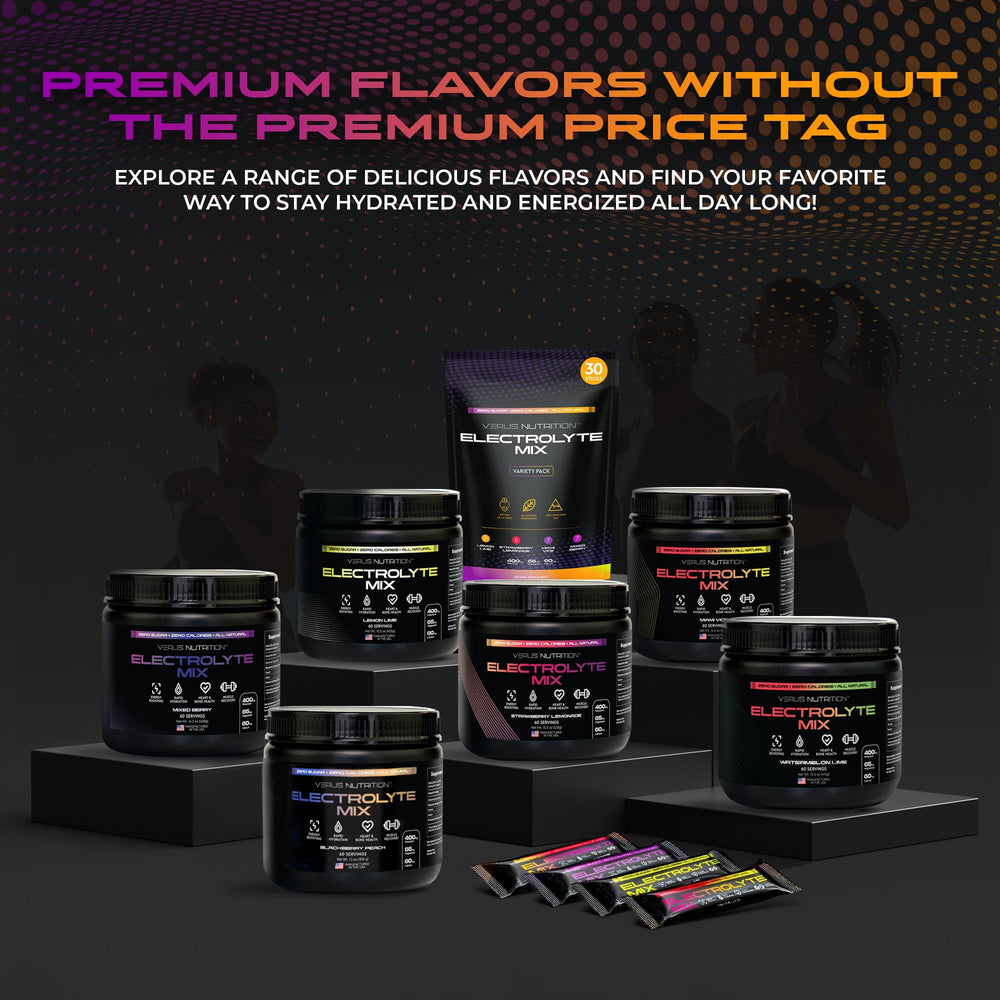 VERUS Nutrition electrolytes powder fitness hydration mix for gym sessions