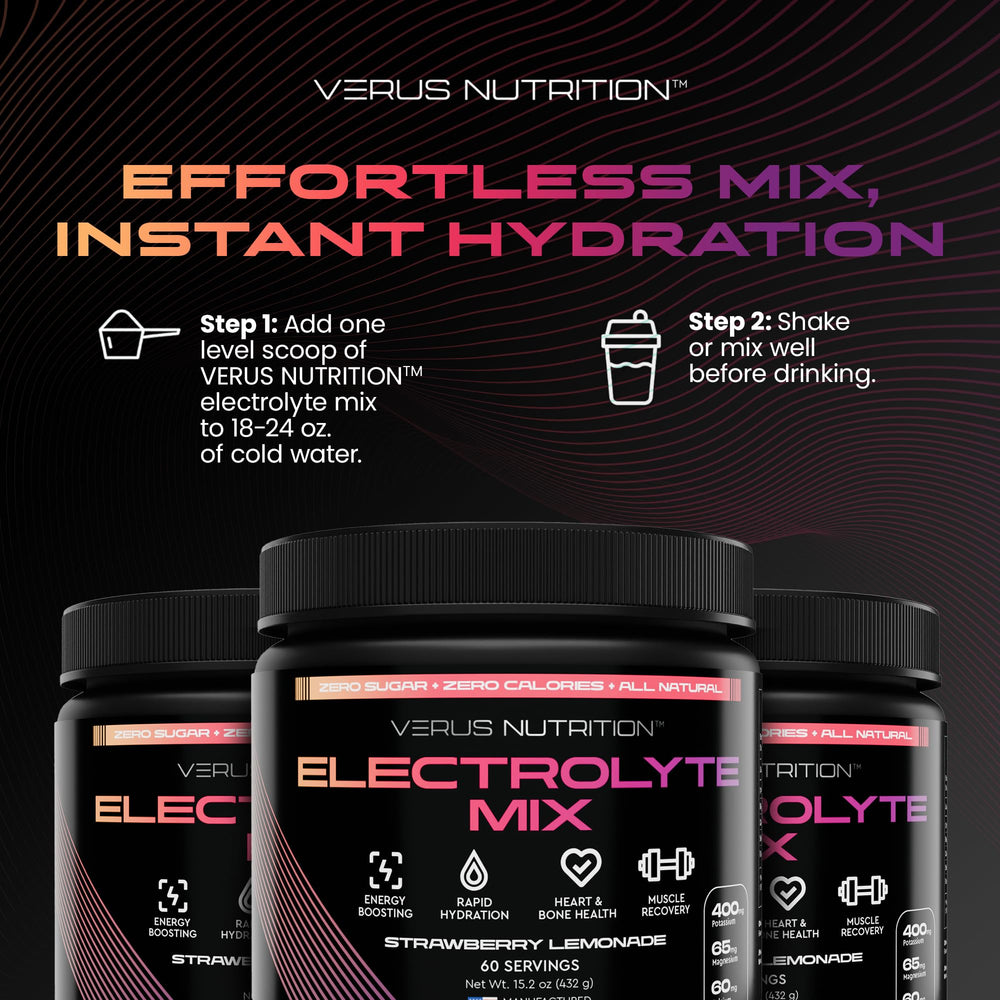 VERUS NUTRITION Electrolytes zero-sugar formula suitable for keto users