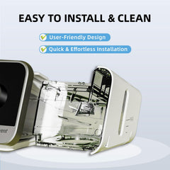 Verybegin Resvent water chamber easy to install and clean.