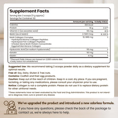 VEV collagen powder scoop ready for precise daily servings.