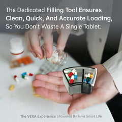 Rising pods reveal the next dose for effortless access.