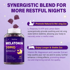 Veyttisy bottle front label focusing on non-habit forming sleep aid
