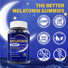 Veyttisy Melatonin 20mg Gummies third-party testing seal indicating quality