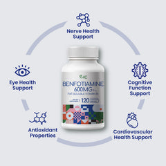 VHC Benfotiamine bottle showcases USA-made production quality.
