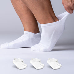 Viasox diabetic sock low-cut ankle for discreet all-day wear.