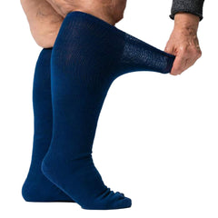 Viasox EasyStretch stretch-to-fit socks reach up to 30 inches.