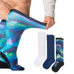 Viasox EasyStretch diabetic socks with non-binding top for comfortable all-day wear.