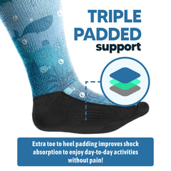 Viasox EasyStretch seamless-toe close-up showing soft, non-binding fit