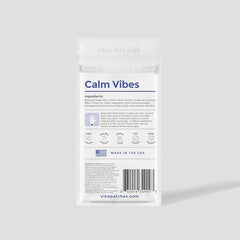 Close-up of Calm Patch ingredients showing botanical blend for daily wear.