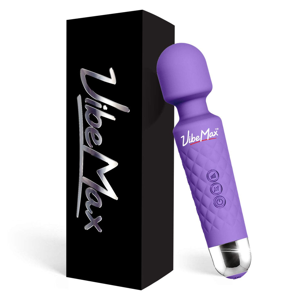 VibeMax massager front view highlights compact, ergonomic design for easy handling