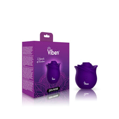 Viben Zen Rose Stimulator USB charging view—reliable recharge for extended sessions.
