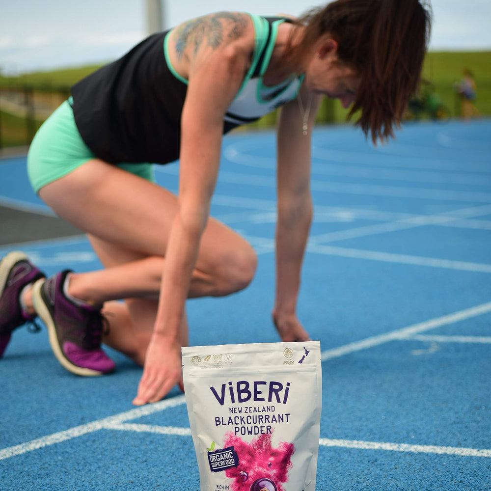 ViBERi anthocyanin-rich powder adds berry flavor and color.