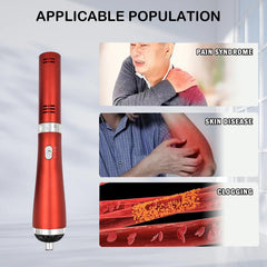 Vibrance Terahertz Wand Blower on bed during a relaxation session