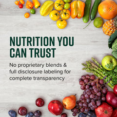 Vibrant Health Trilogy transparency seal and black-owned brand commitment