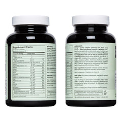 Vibrant Health Trilogy ingredients panel with vitamins and minerals