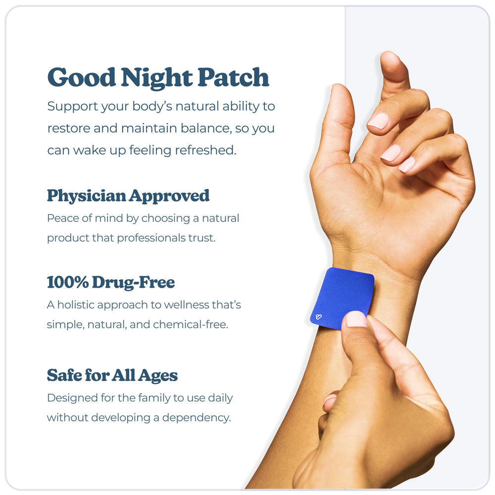 Vibrants Good Night patch pack front view highlights easy refill option.