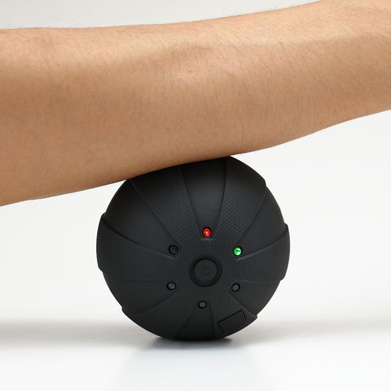 Vibrating Massage Ball calf-depth for muscle relaxation and recovery