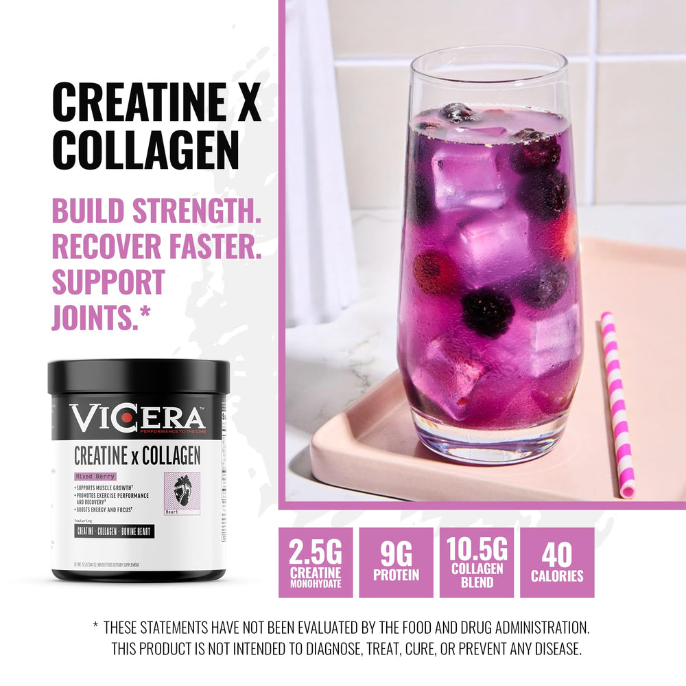 Vicera packaging highlights gluten-free and non-GMO ingredients for clean nutrition.
