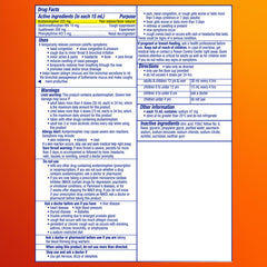 Vicks DayQuil Severe dosing cup shows measured amount for safety.