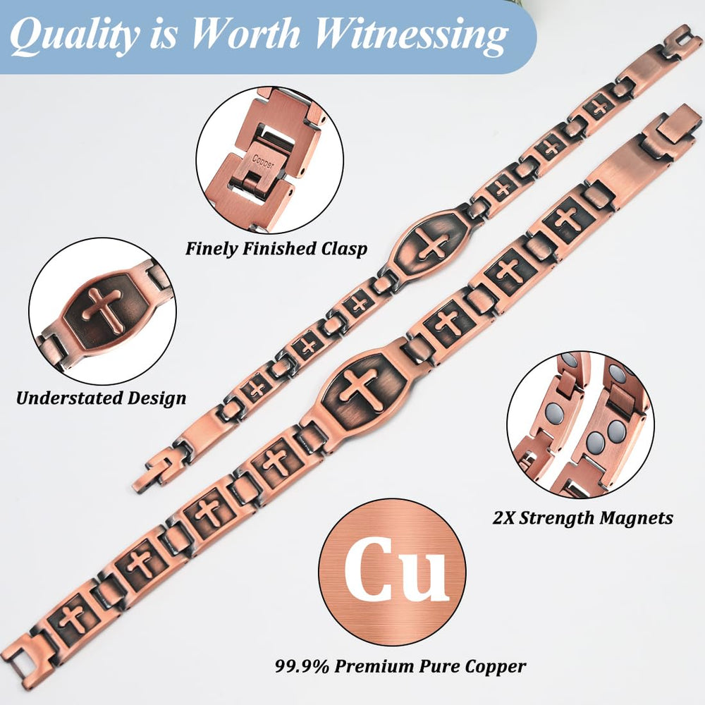Vicmag solid copper material, long-lasting and resistant to wear.