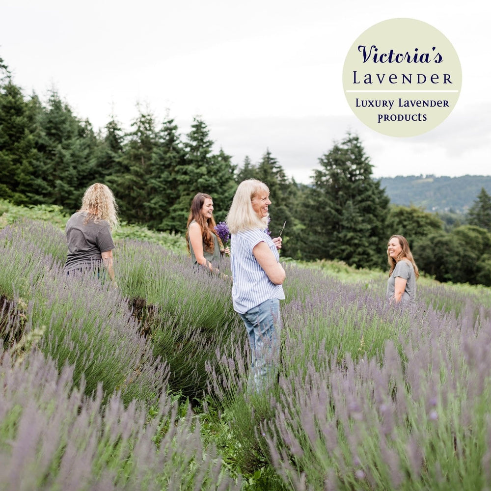 Victoria's Lavender USA made label highlights quality and origin