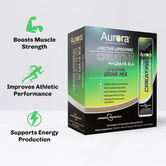 Vida Lifescience Aurora packet closeup highlights easy-to-use servings for workouts.